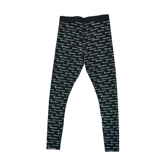 Champion Women's Authentic Print‎ Leggings All Over Print Size Medium Black - Picture 2 of 8